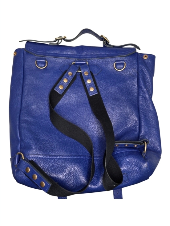 Timbuk2 X Phoebe Dahl Blue Leather Convertible Jet Set Backpack main image 13